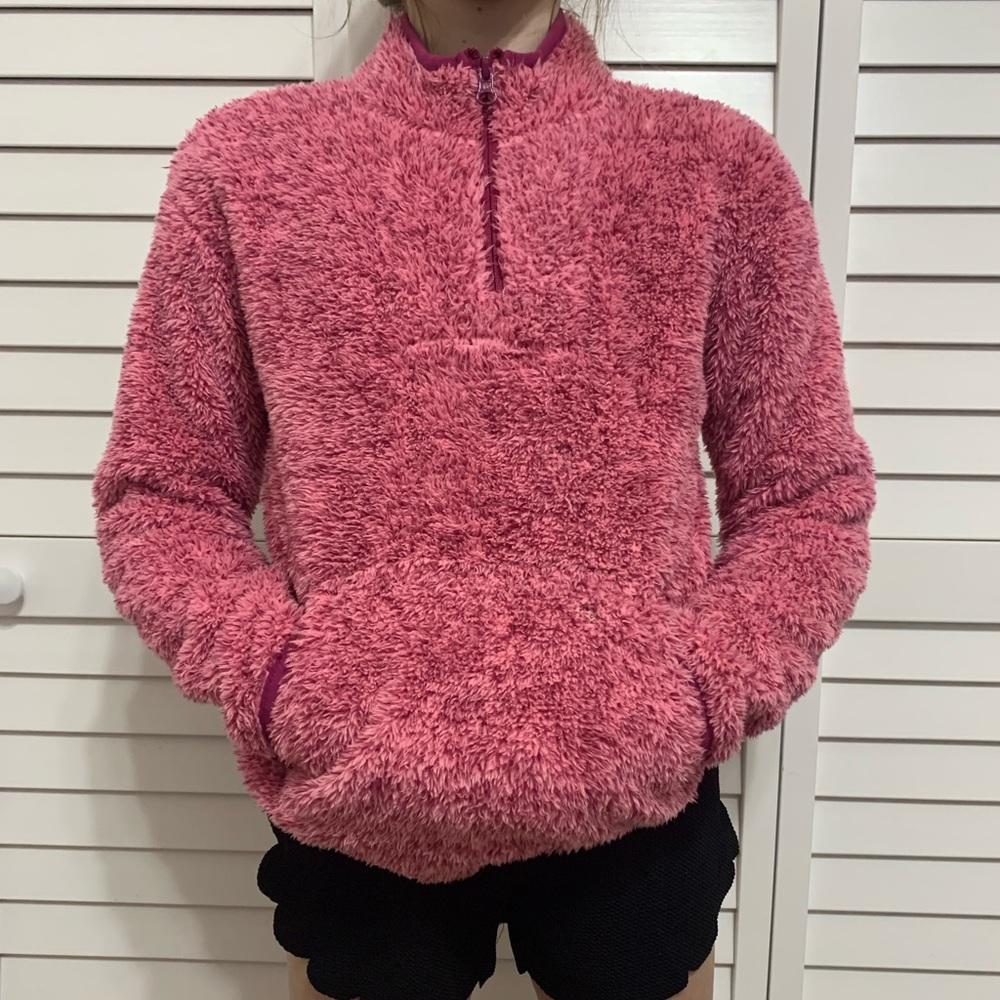 Pink Fuzzy Xersion Half-Zip